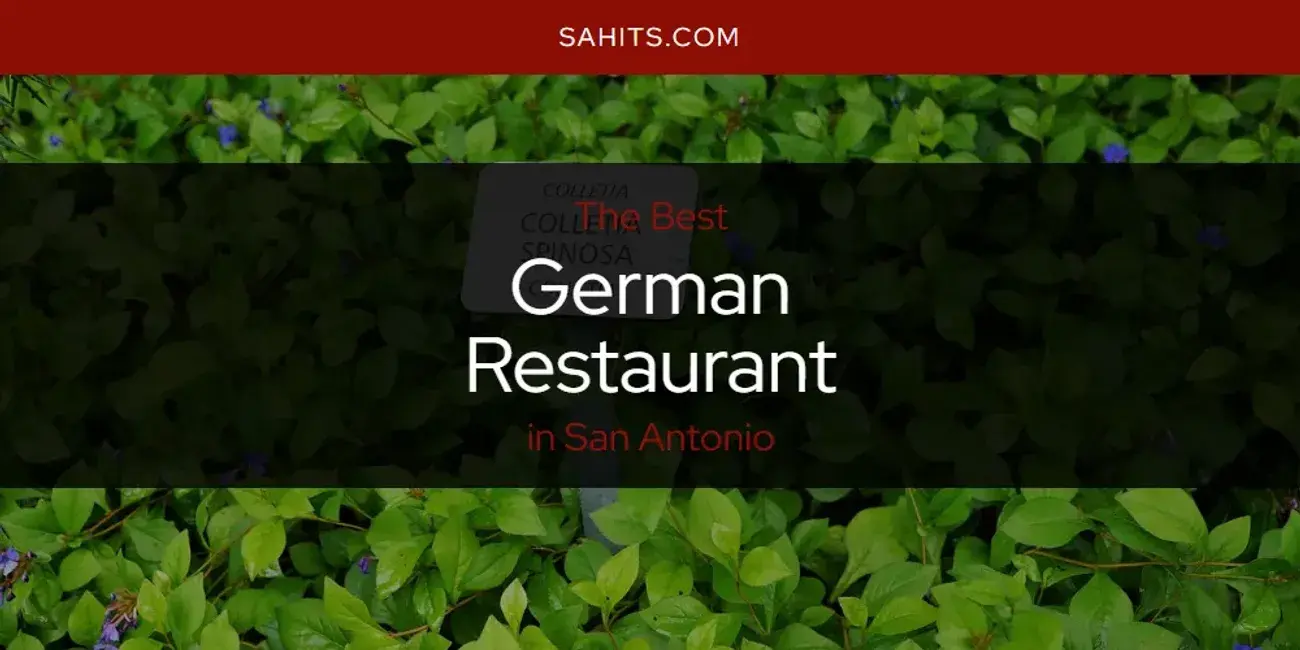 The Absolute Best German Restaurant in San Antonio  [Updated 2024]