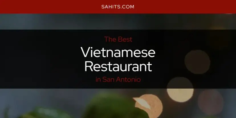 San Antonio's Best Vietnamese Restaurant [Updated 2024]